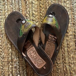 Sandals from Cozumel Mexico! So adorable and only worn once or twice.
